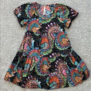 Uncle Frank Multicolor Peacock Dress